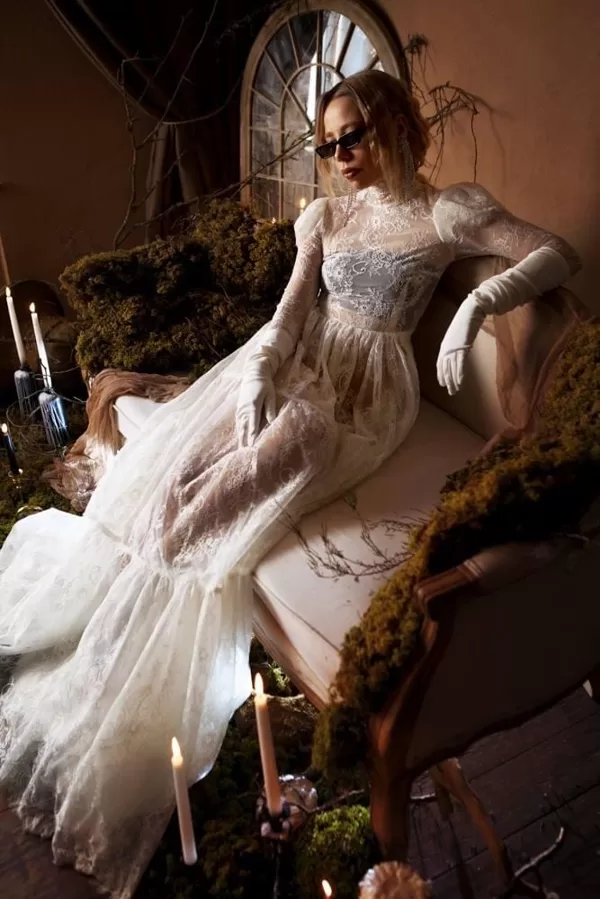 Luxury bridal makeup in Old Money style
