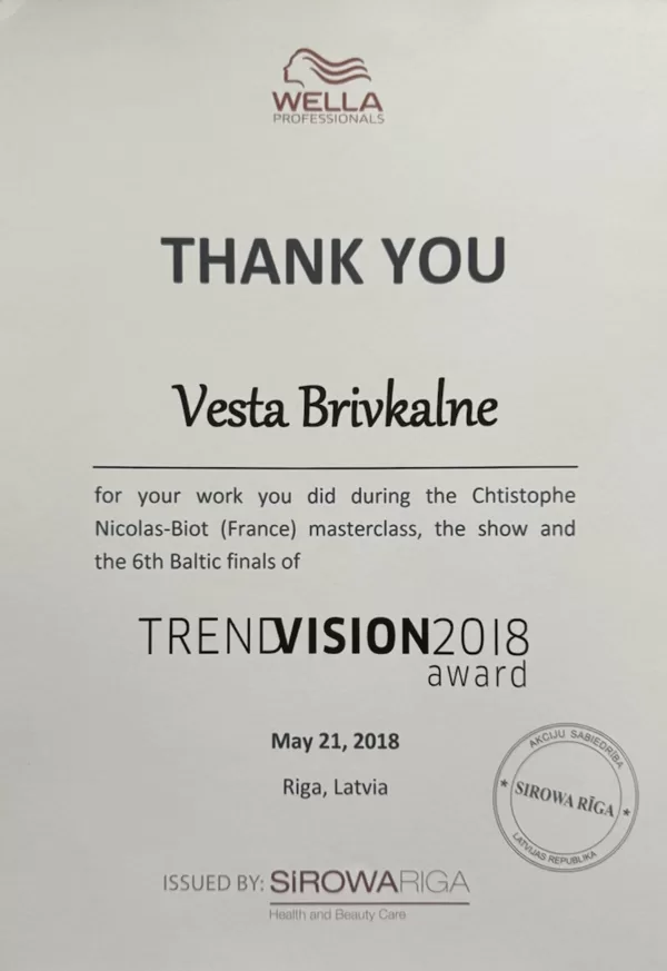 TrendVision 2018 Award, Christophe Nicolas-Biot (Francija) meistarklase